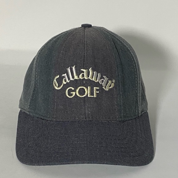 Callaway Golf Mens Gray Baseball Hat w Several Stripes of Gray / Adjustable - Picture 3 of 7